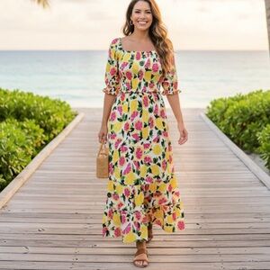 Steve Madden Vibrant Floral Maxi Dress